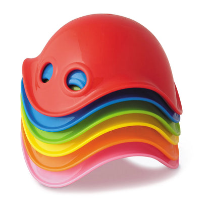 BILIBO MINI GIOCATTOLI IMPILABILI E DA BAGNO, COLORATI, 6X1 ASS