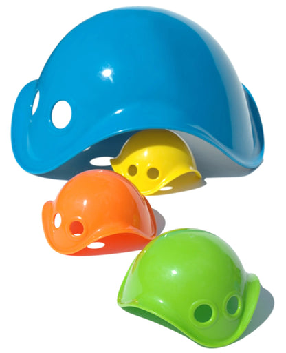 BILIBO MINI GIOCATTOLI IMPILABILI E DA BAGNO, COLORATI, 6X1 ASS