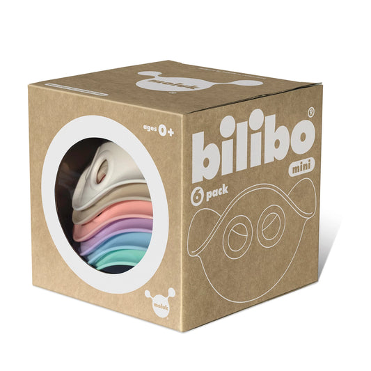 BILIBO MINI GIOCATTOLO IMPILABILE E DA BAGNO PASTELLO 6X1 ASS