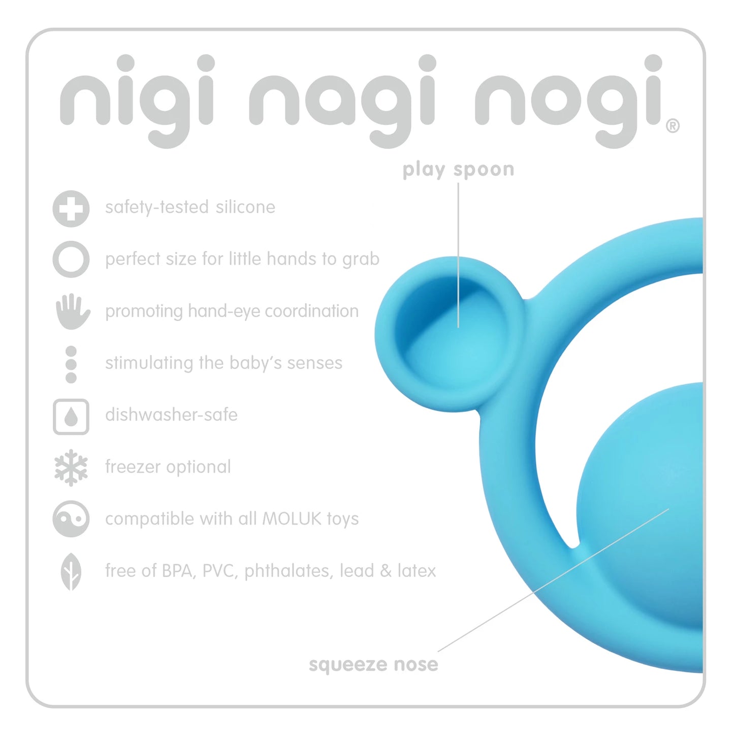 BEISS-/GREIFRINGE FARBIG NIGI NAGI NOGI