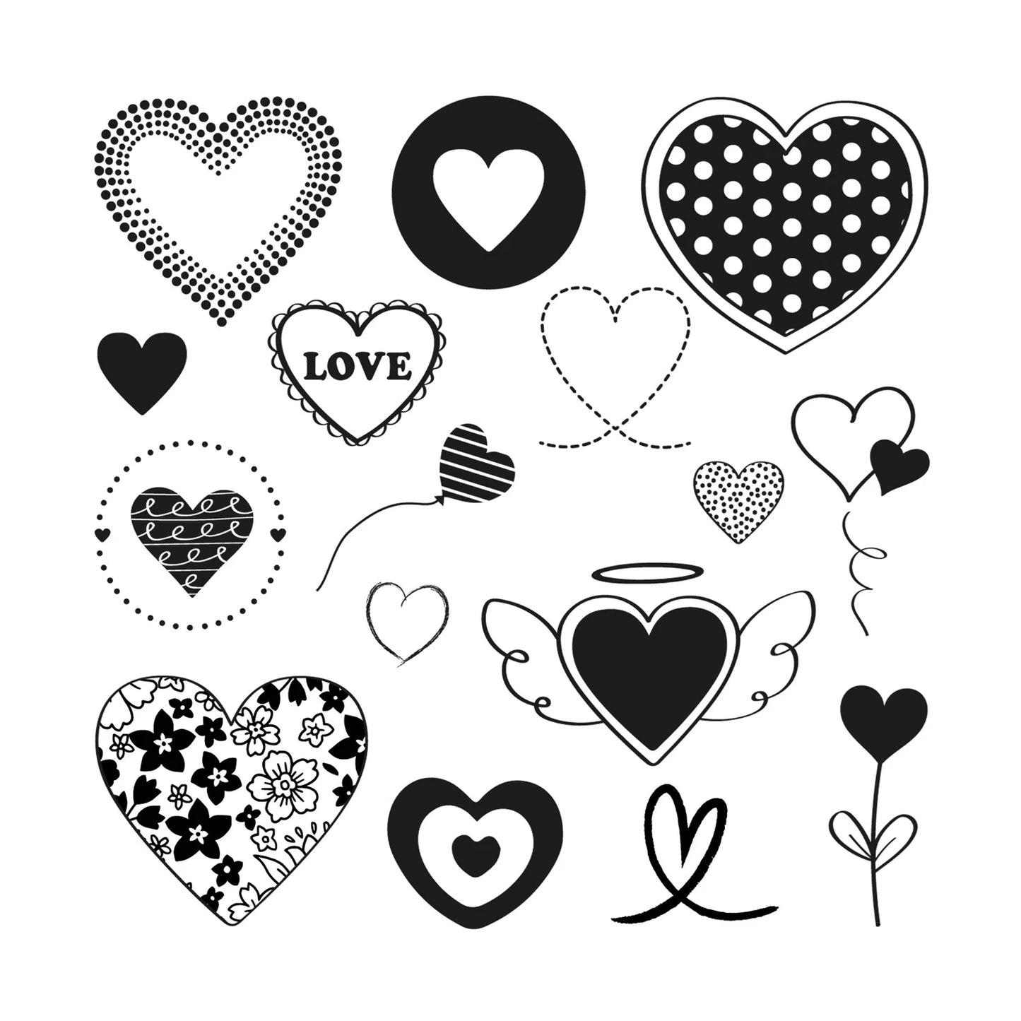 TIMBRI PER BAMBINI CON CUORI DIVERTENTI
