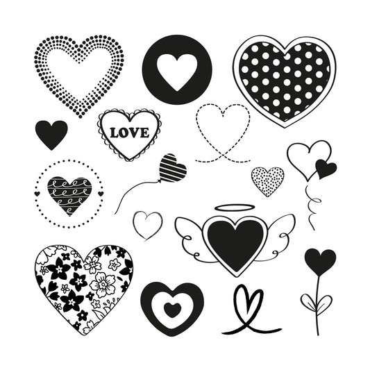 TIMBRI PER BAMBINI CON CUORI DIVERTENTI