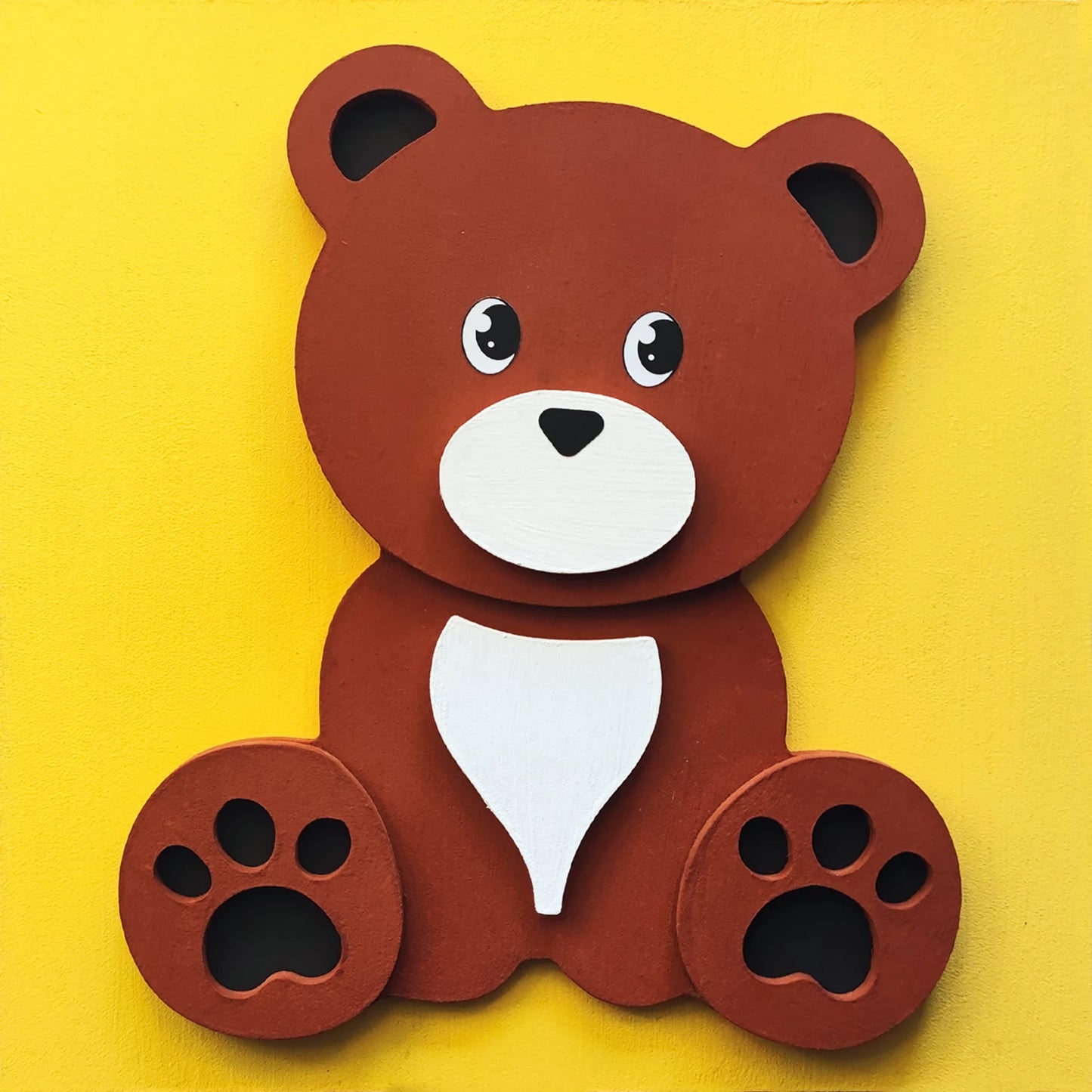 QUADRO 3D IN LEGNO DA DIPINGERE - ORSO