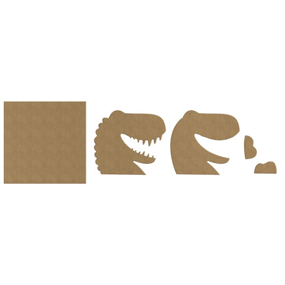 QUADRO 3D IN LEGNO DA DIPINGERE: DINOSAURI