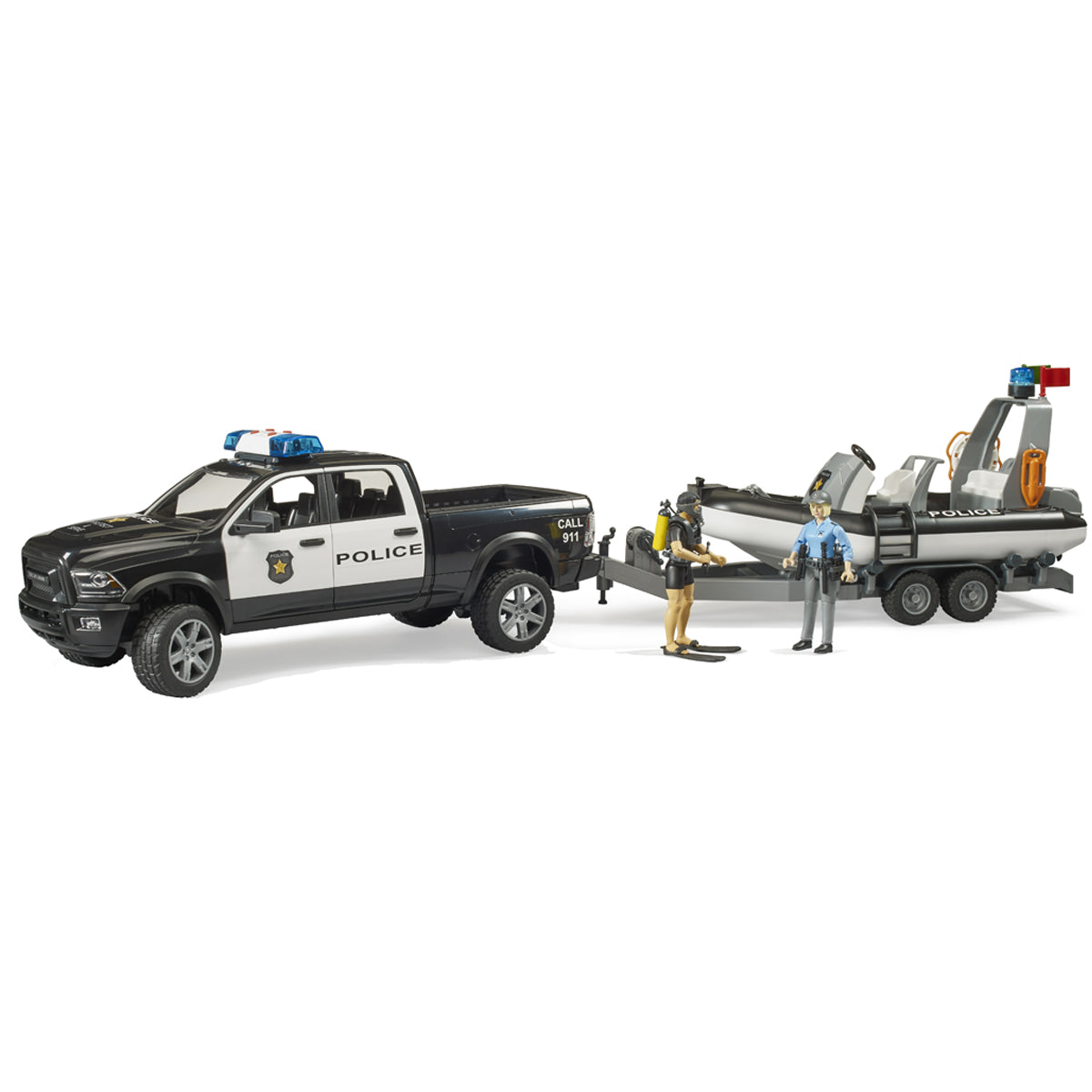 RAM 2500 POLICE AVEC BATEAU PNEUMATIQUE – FRATELLO 🔶
