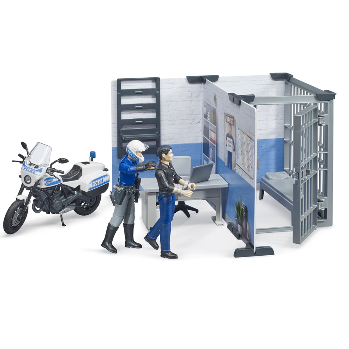 COMMISSARIAT DE POLICE AVEC MOTO DE POLICE – FRATELLO 🔶