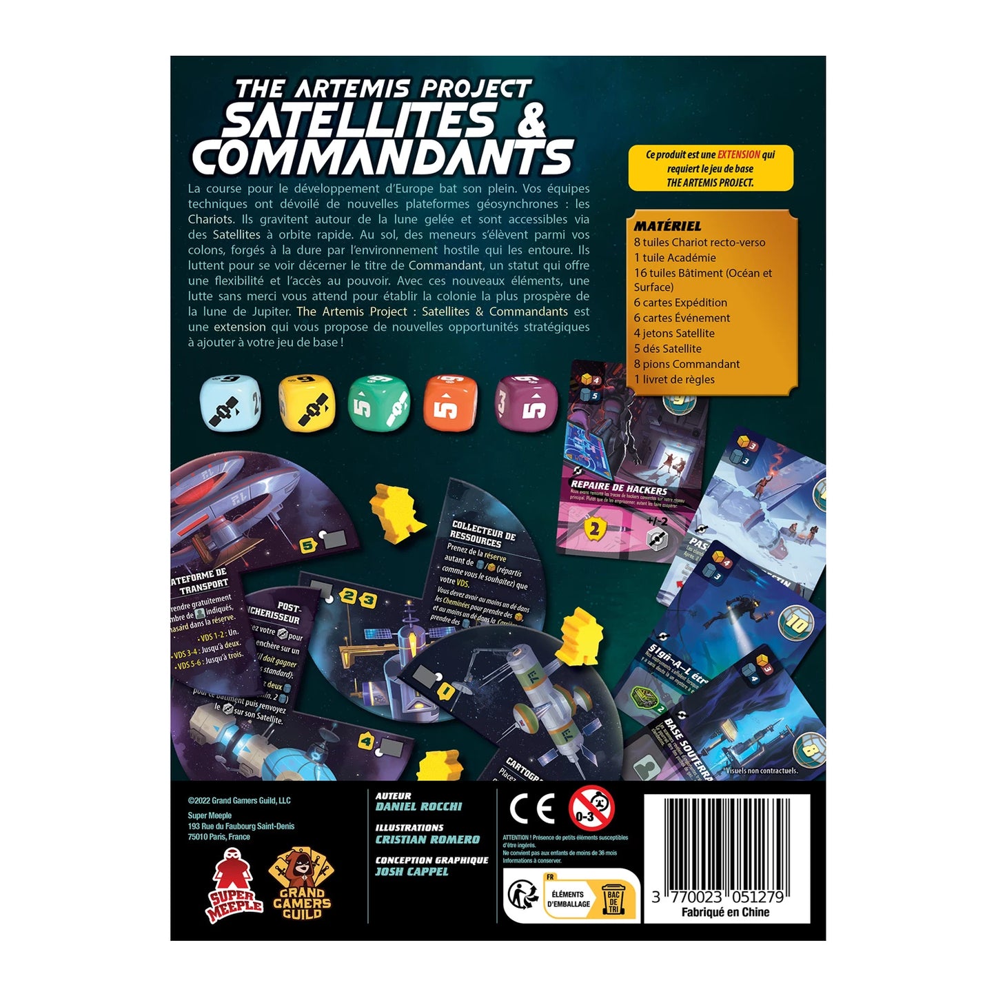 LE PROJET ARTEMIS - SATELLITES ET COMMANDANTS(F)
