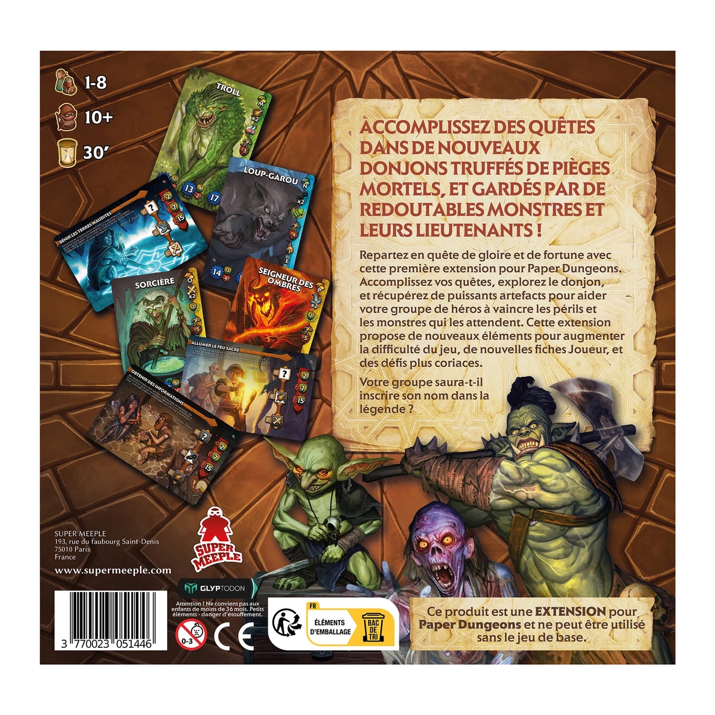 PAPER DUNGEONS - MISSIONS SECONDAIRES (F)