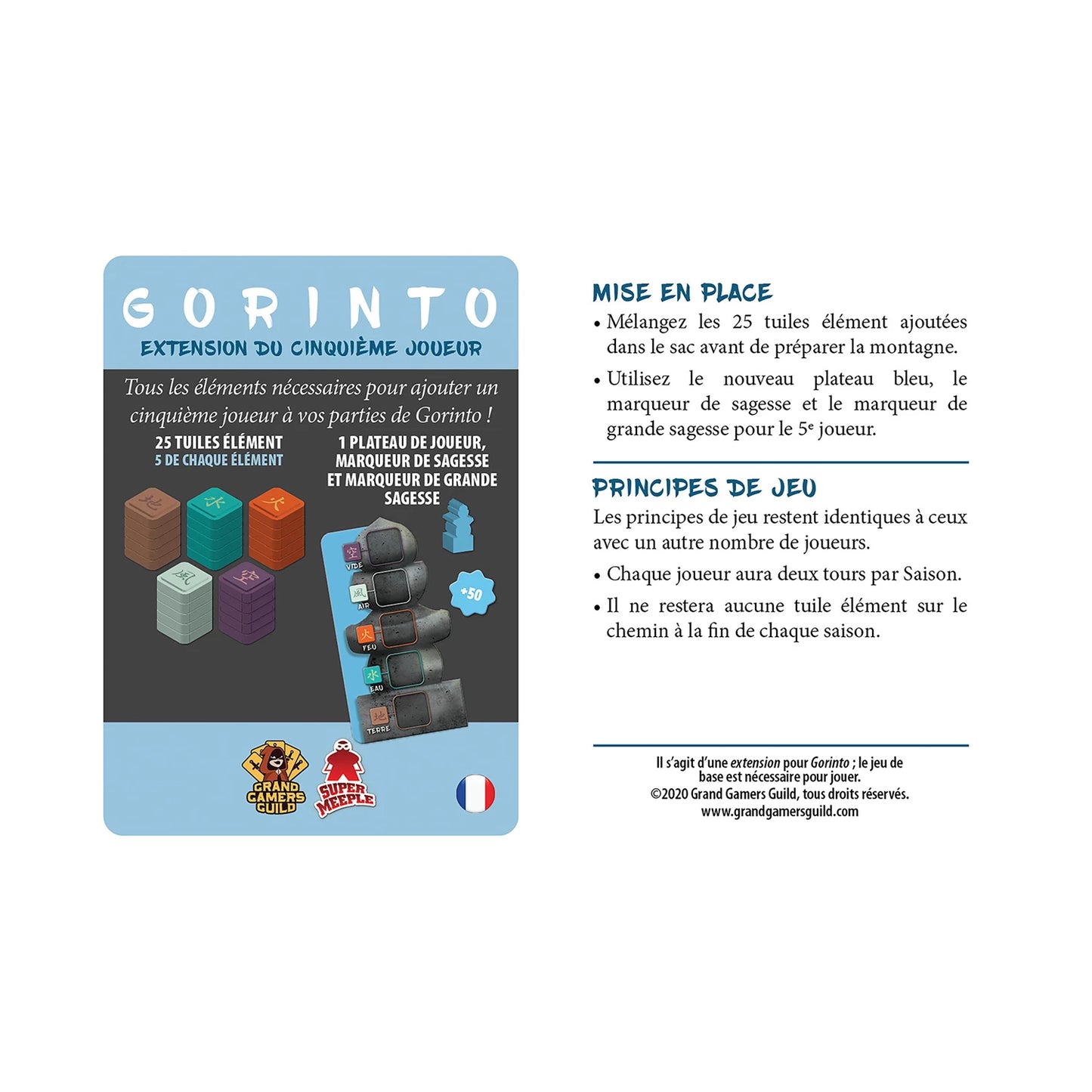GORINTO - ESTENSIONE 5ÈME JOUEUR (F)