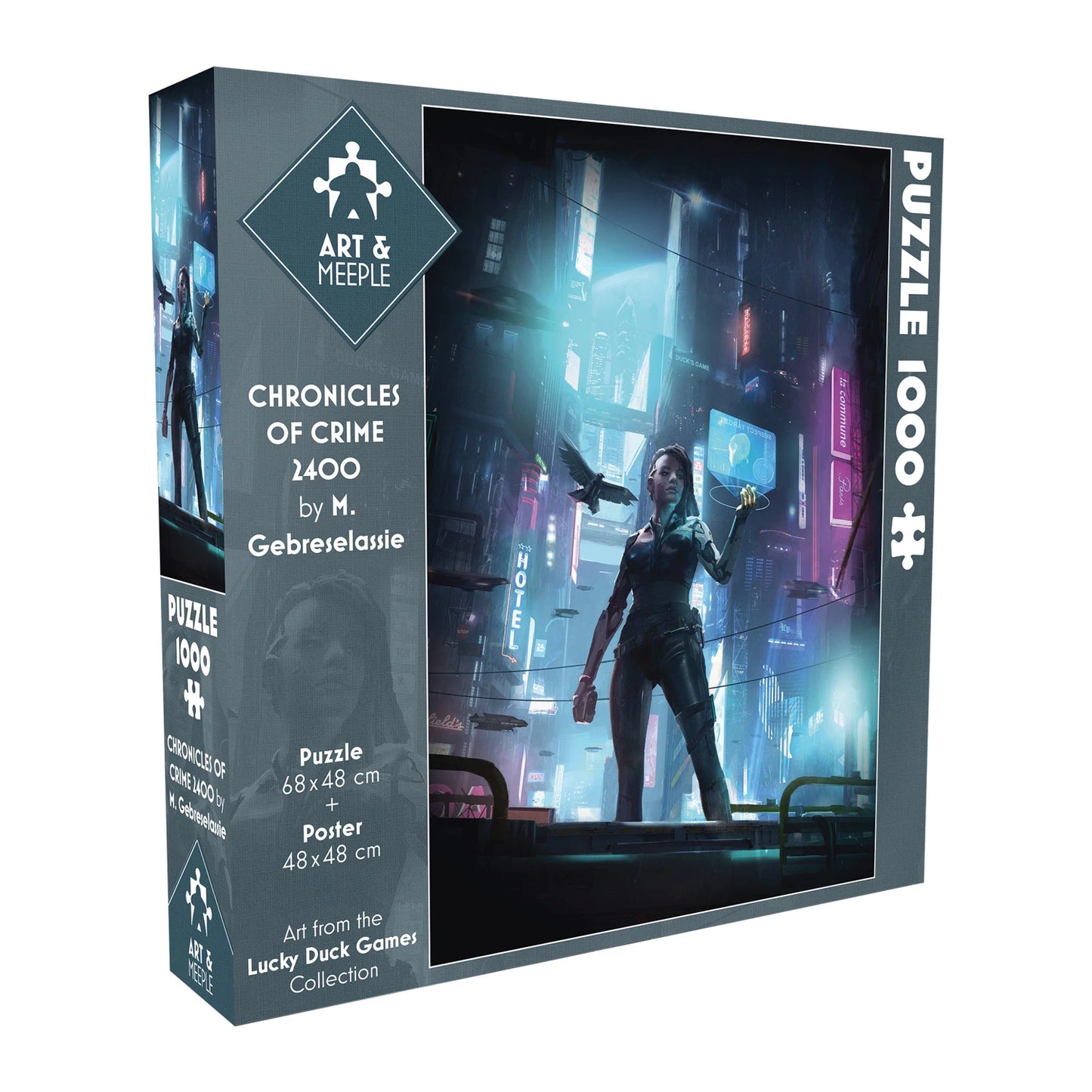 PUZZLE ART&MEEPLE : CHRONIQUES CRIMINELLES 2400 1000 PIÈCES