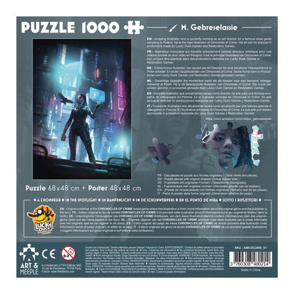 PUZZLE ART&MEEPLE : CHRONIQUES CRIMINELLES 2400 1000 PIÈCES