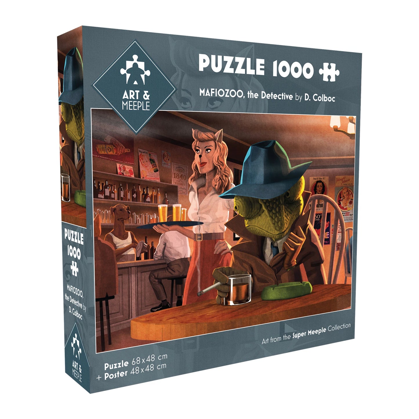 PUZZLE ART&MEEPLE: MAFIOZOO 1000 PEZZI