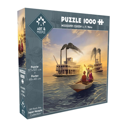 PUZZLE ART&MEEPLE: MISSISSIPPI QUEEN 1000 PEZZI