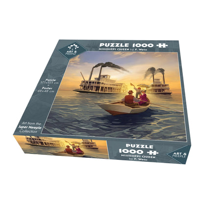 PUZZLE ART&MEEPLE: MISSISSIPPI QUEEN 1000 PEZZI