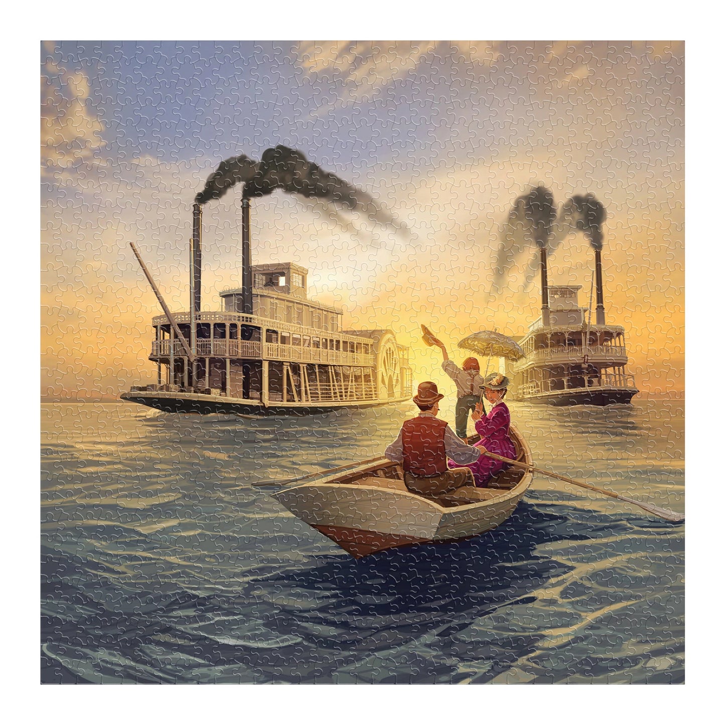 PUZZLE ART&MEEPLE: MISSISSIPPI QUEEN 1000 PEZZI