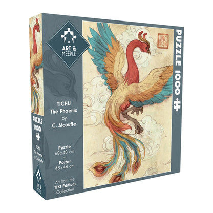 PUZZLE ART&MEEPLE : PUZZLE TICHU PHOENIX 1000 PIÈCES