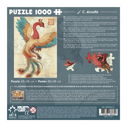 PUZZLE ART&MEEPLE : PUZZLE TICHU PHOENIX 1000 PIÈCES