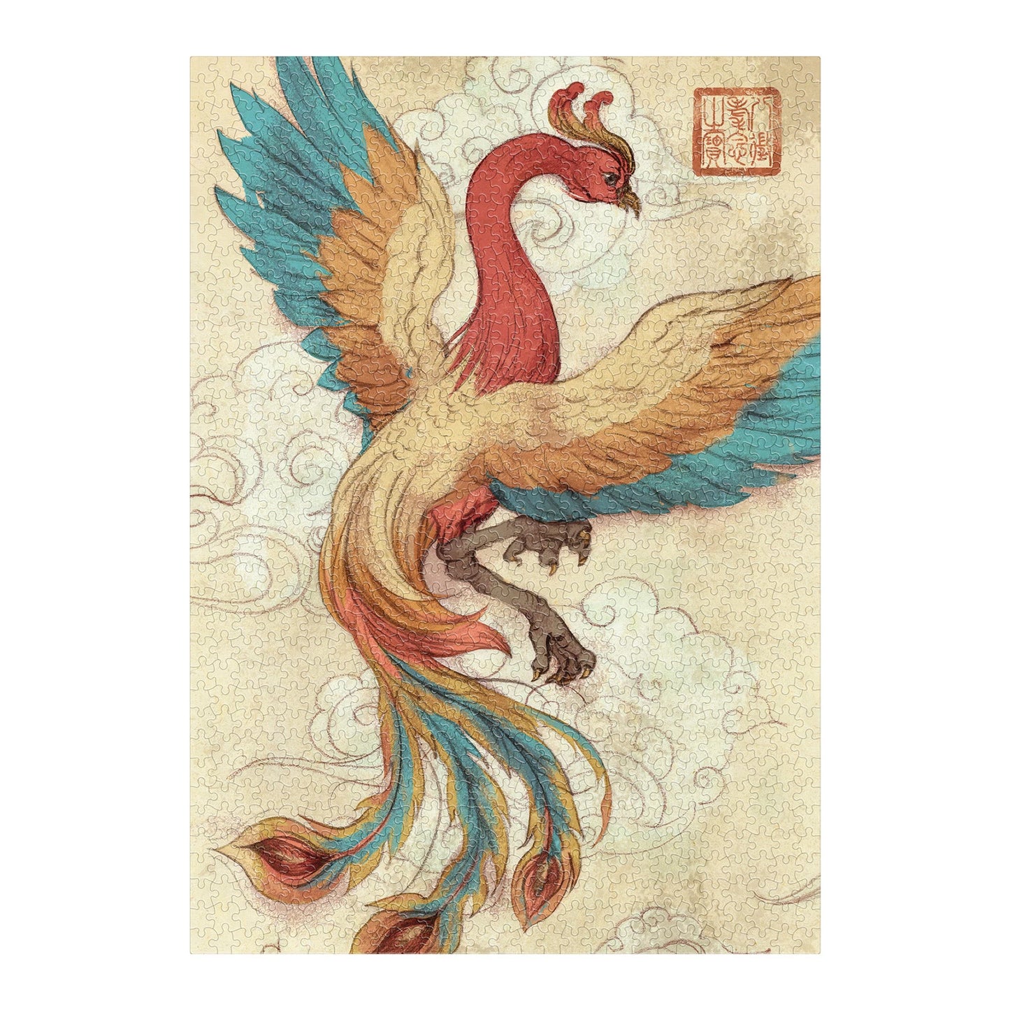 PUZZLE ART&MEEPLE : PUZZLE TICHU PHOENIX 1000 PIÈCES