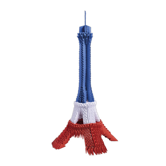 ORIGAMI 3D TORRE EIFFEL BANDIERA FRANCESE 1100 PEZZI