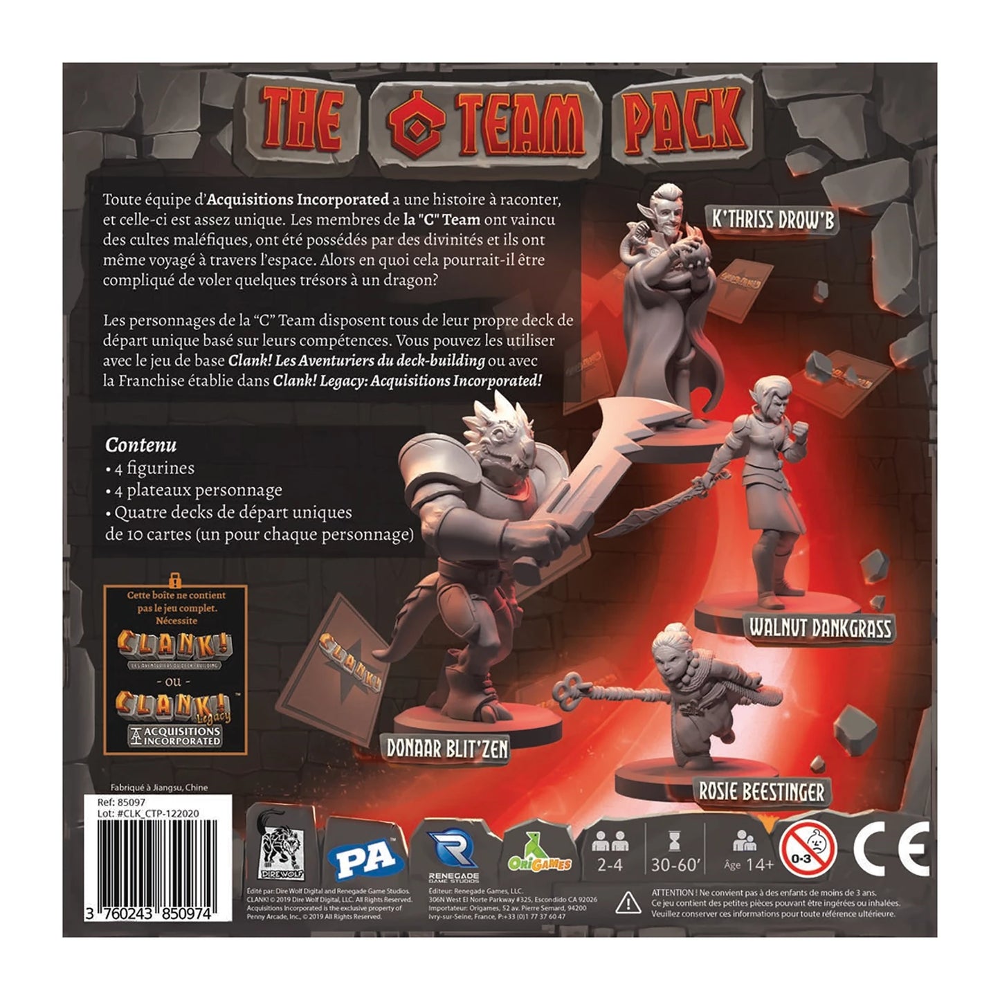CLANK! - LE PACK ÉQUIPE C