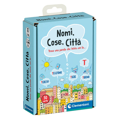 NAMEN, DINGE, STÄDTE – KARTENSPIEL – CLEMENTONI - ITA 🇮🇹 🔶