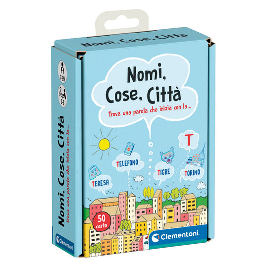 NAMEN, DINGE, STÄDTE – KARTENSPIEL – CLEMENTONI - ITA 🇮🇹 🔶