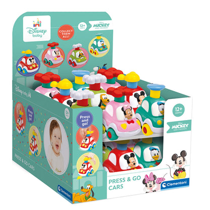DISNEY PRESS & GO MINI CARS – CLEMENTONI 🔶