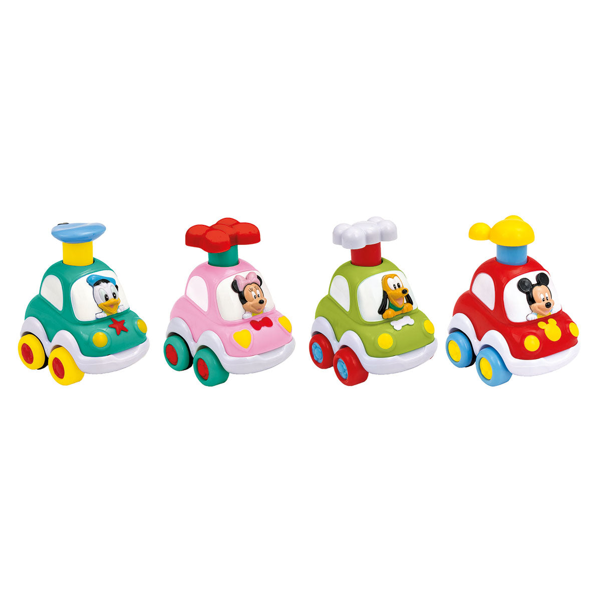 DISNEY PRESS & GO MINI CARS – CLEMENTONI 🔶