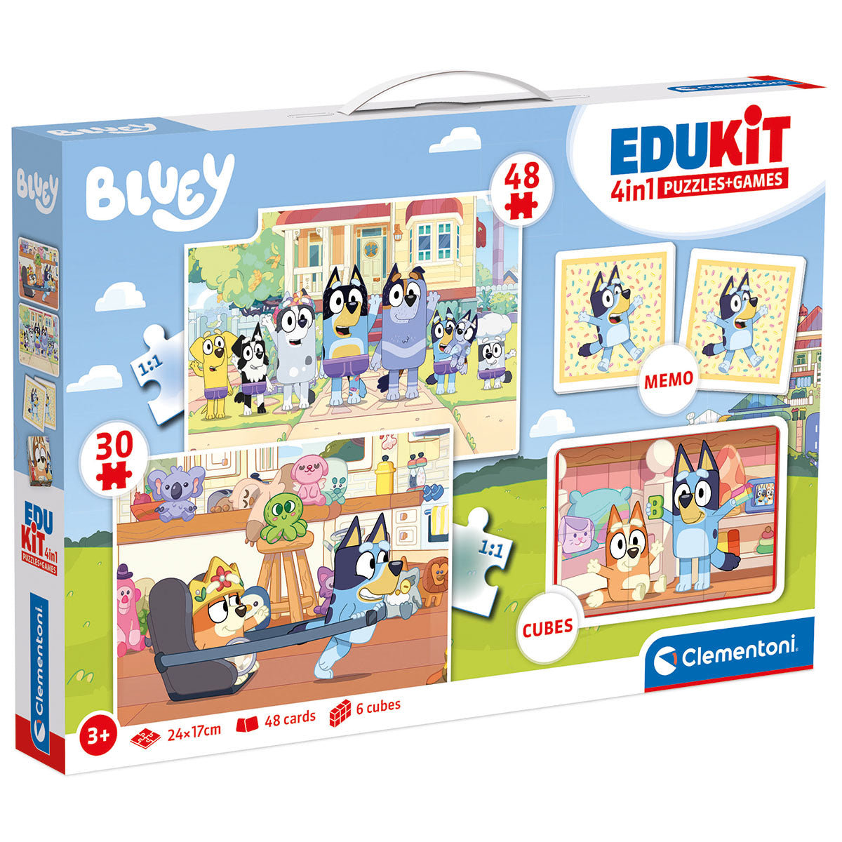 KIT ÉDUCATIF 4 EN 1 BLUEY – CLEMENTONI 🔶