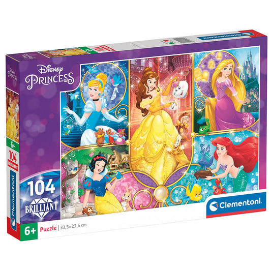 PUZZLE PRINCESSE SCINTILLANTE – 104 PIÈCES – CLEMENTONI 🔶