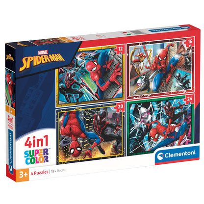 PUZZLE SPIDER-MAN 4 IN 1 – CLEMENTONI 🔶