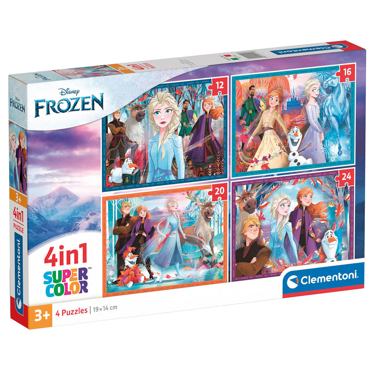PUZZLE LA REINE DES NEIGES 4 EN 1 – CLEMENTONI 🔶
