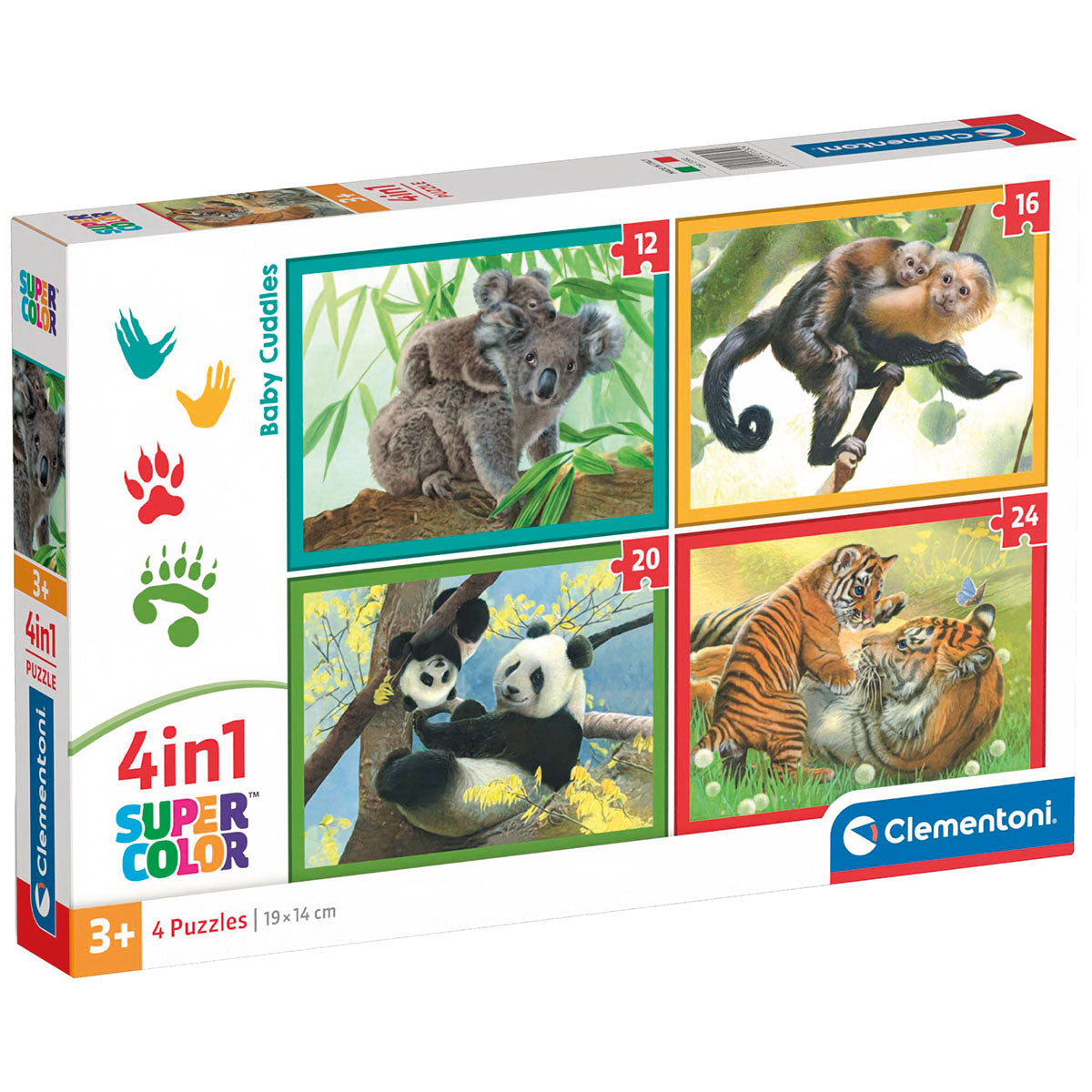 PUZZLE BÉBÉ CÂLIN ANIMAUX 4 EN 1 – CLEMENTONI 🔶