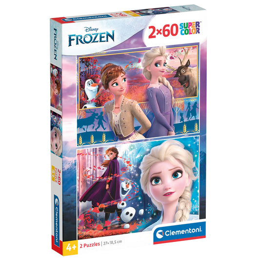 FROZEN 2 PUZZLE 2 × 60 PIÈCES – CLEMENTONI 🔶