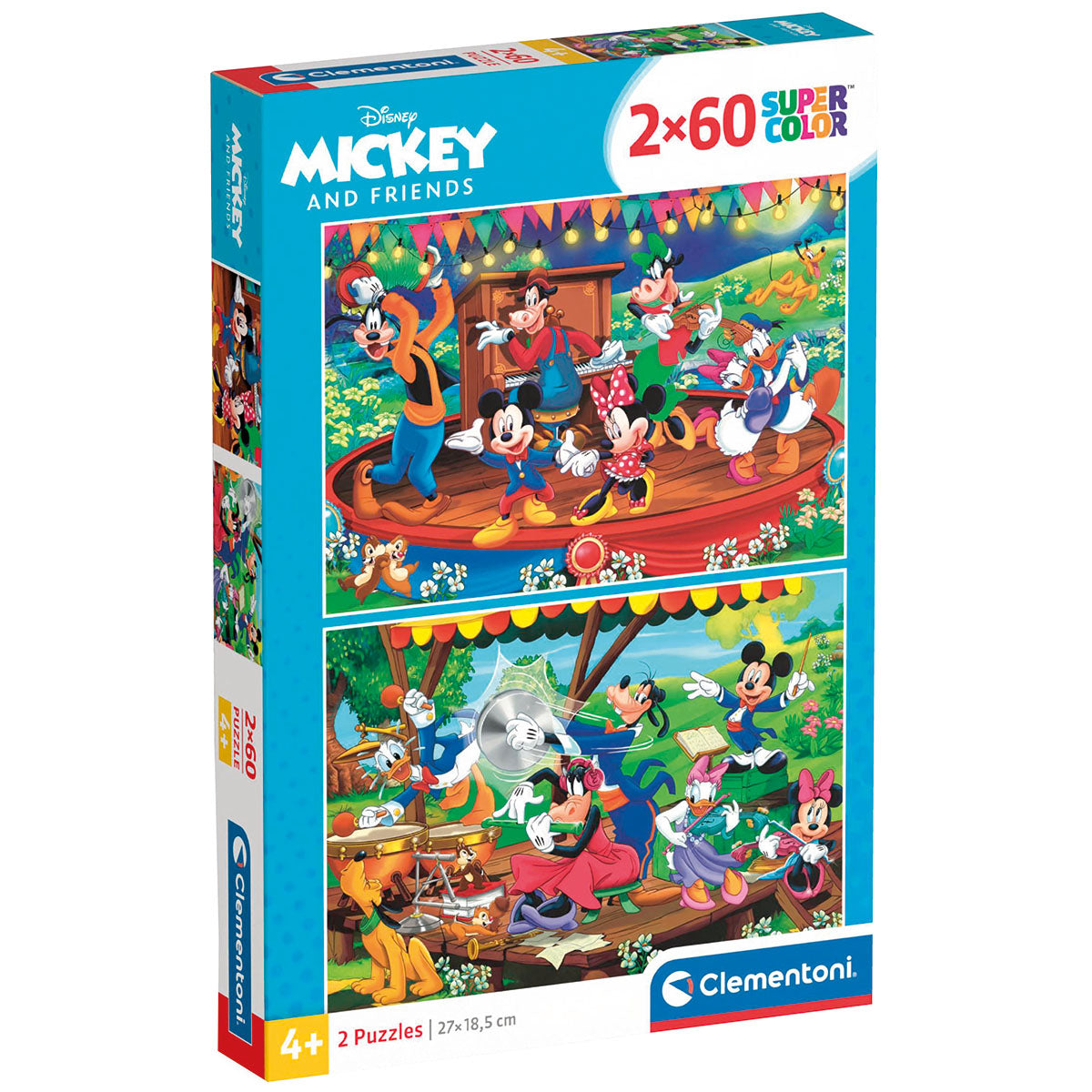PUZZLE MICKEY 2 x 60 PIÈCES – CLEMENTONI 🔶