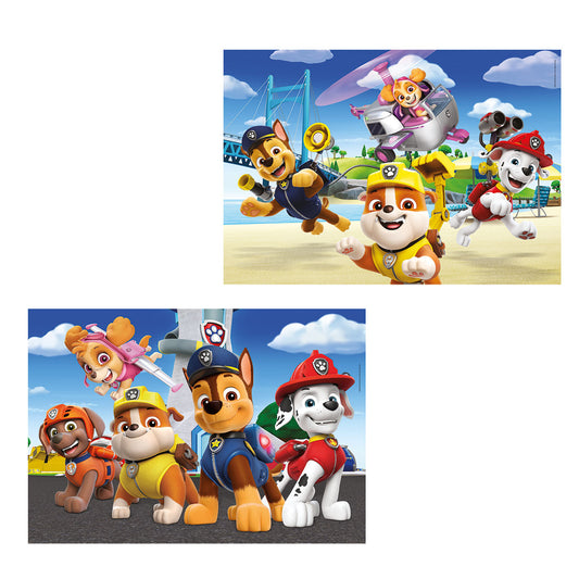 PUZZLE PAT' PATROUILLE 2 × 60 PIÈCES – CLEMENTONI 🔶