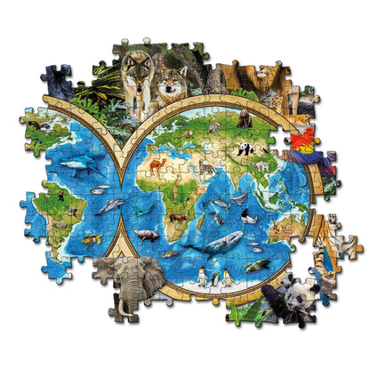 PUZZLE MONDE ANIMAL – 300 PIÈCES – CLEMENTONI 🔶