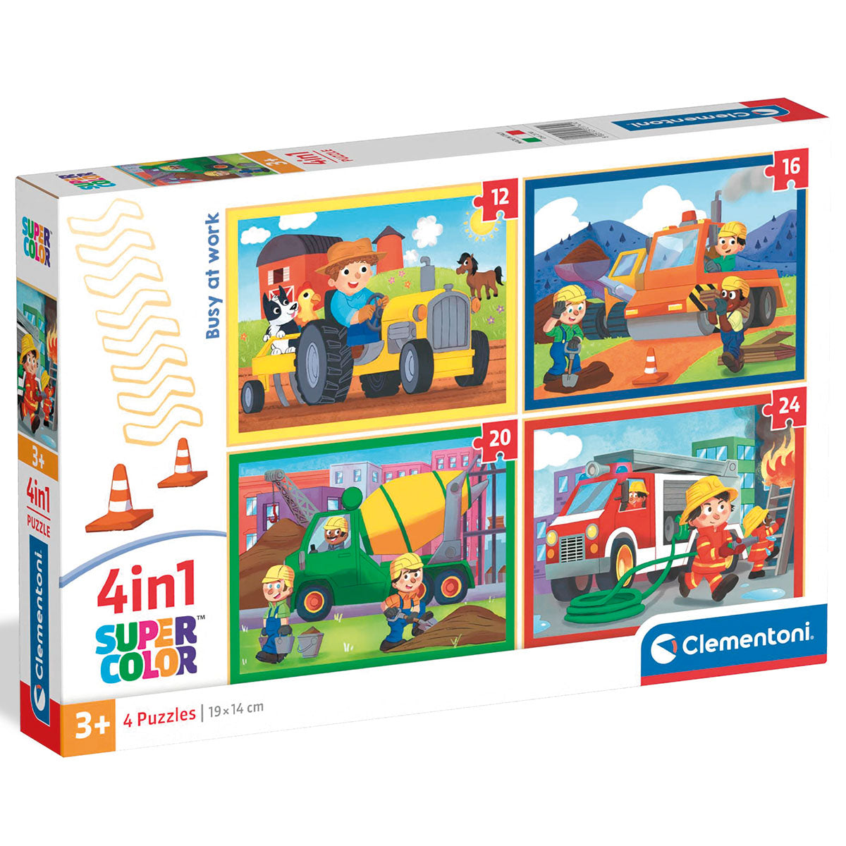 PUZZLE TRAVAIL 4 EN 1 – CLEMENTONI 🔶