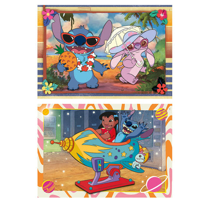 PUZZLE STITCH 2 × 60 PIÈCES – CLEMENTONI 🔶
