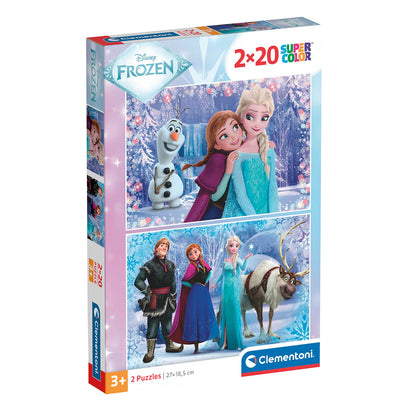 FROZEN PUZZLE 2 – 2 × 20 PIÈCES – CLEMENTONI 🔶
