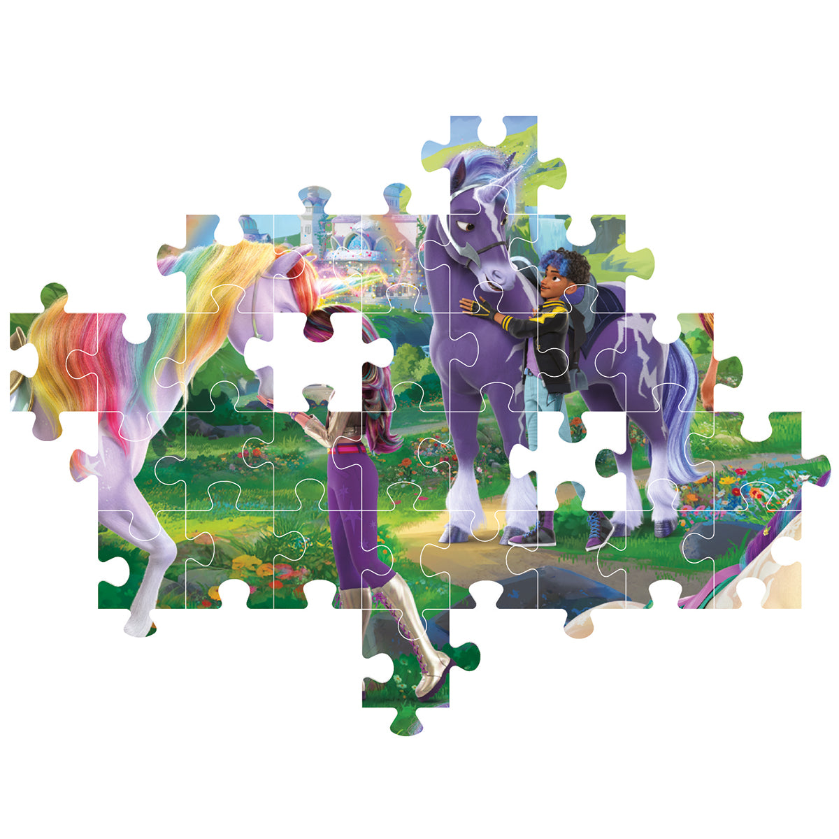 PUZZLE UNICORN ACADEMY – 104 PIÈCES – CLEMENTONI 🔶