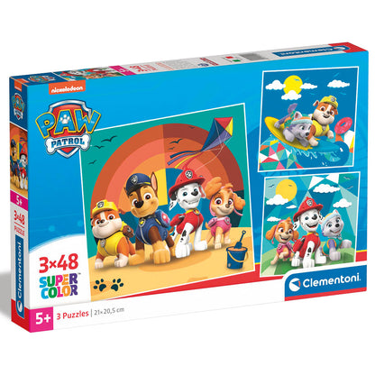 PUZZLE PAT' PATROUILLE 3 × 48 PIÈCES – CLEMENTONI 🔶