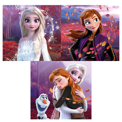 PUZZLE FROZEN 3 × 48 TEILE – CLEMENTONI 🔶