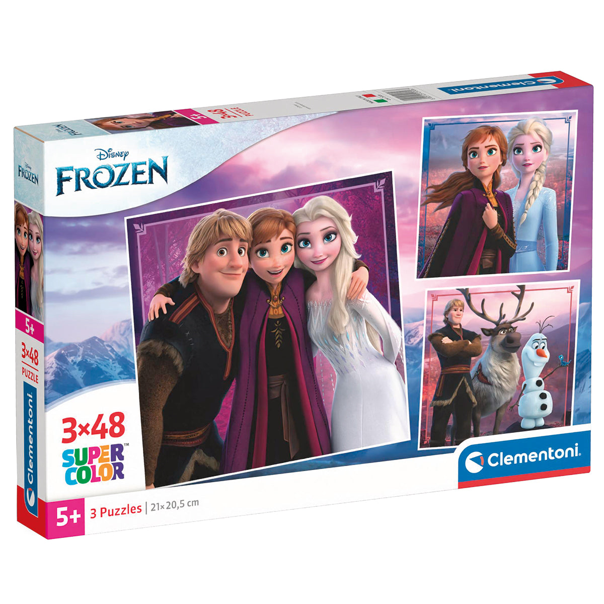 PUZZLE LA REINE DES NEIGES 3 × 48 PIÈCES – CLEMENTONI 🔶