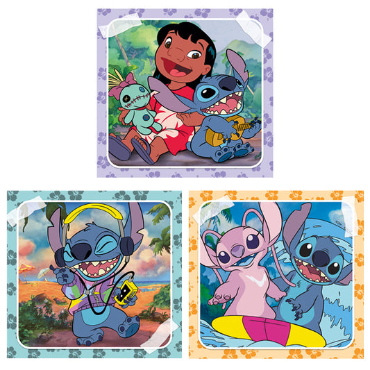 PUZZLE STITCH 3 x 48 PIÈCES – CLEMENTONI 🔶