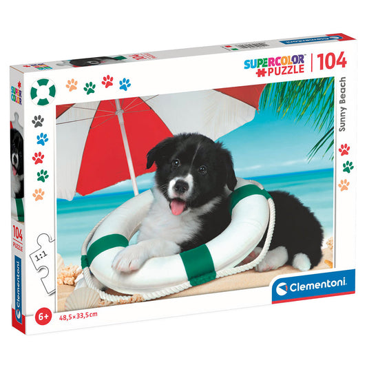 PUZZLE SUNNY BEACH – 104 PIÈCES – CLEMENTONI 🔶