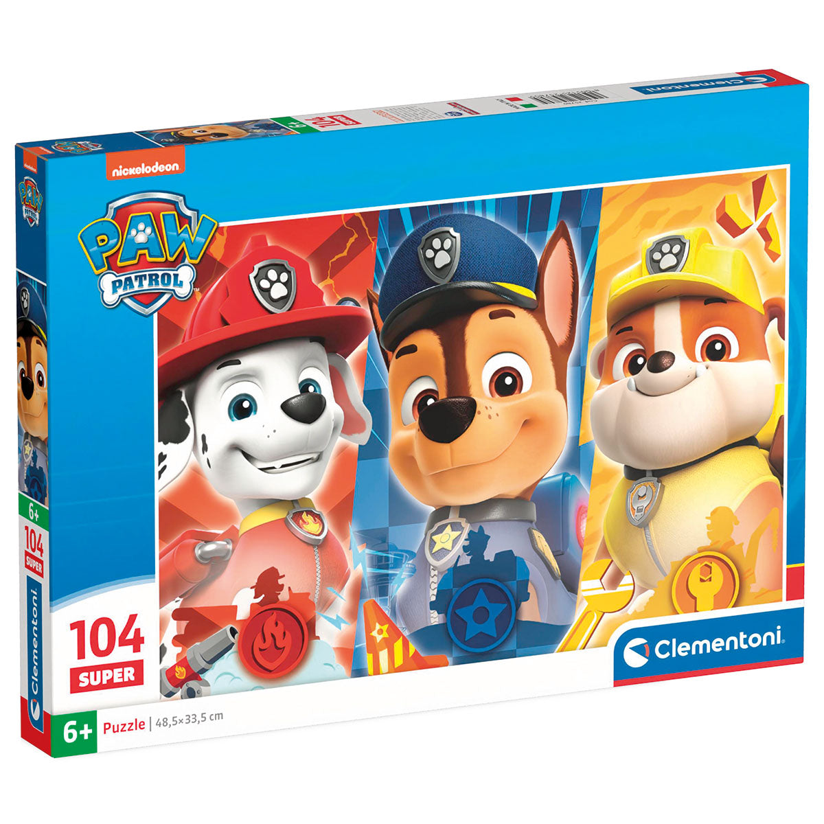PUZZLE PAT' PATROUILLE – 104 PIÈCES – CLEMENTONI 🔶