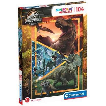 PUZZLE JURASSIC WORLD – 104 PIÈCES – CLEMENTONI 🔶