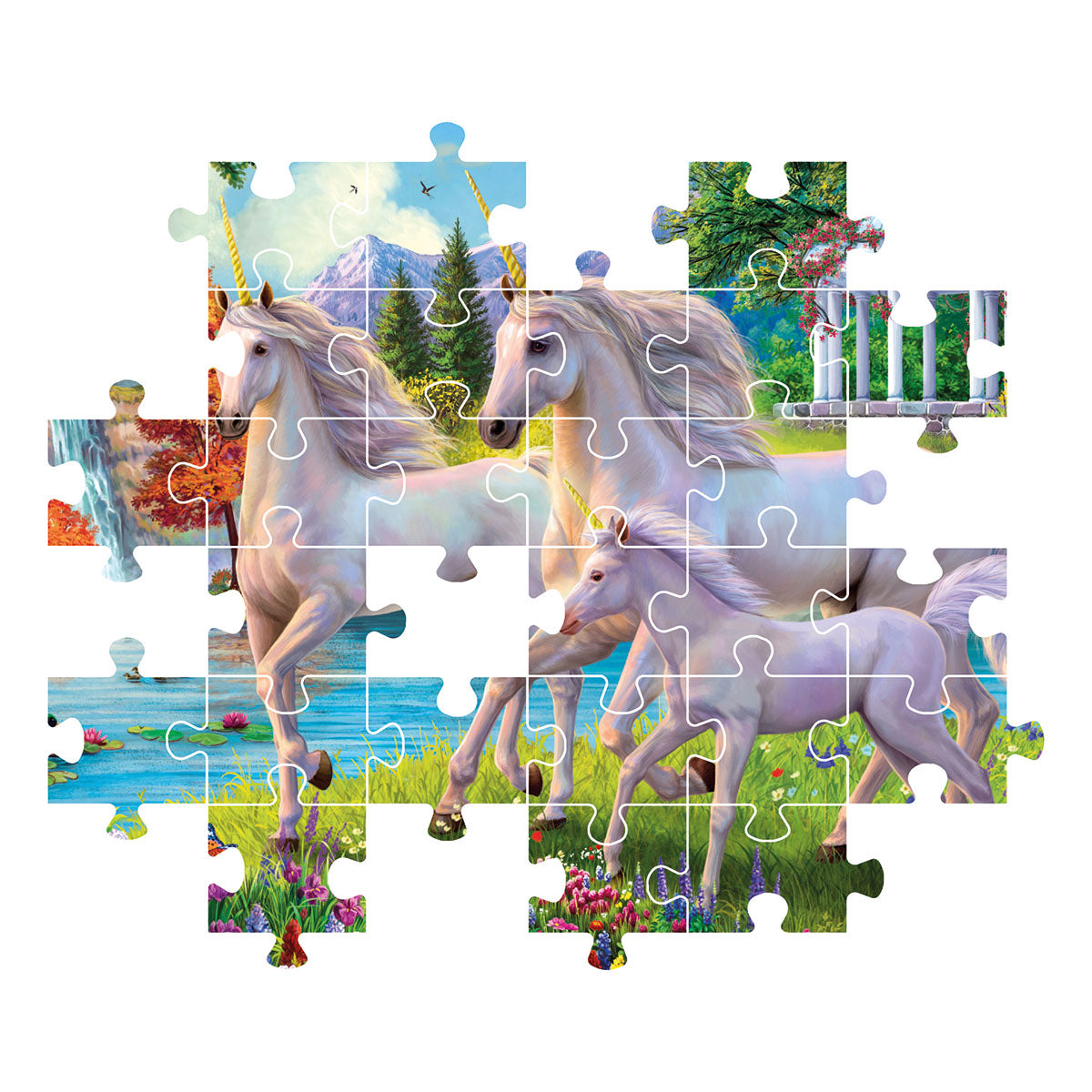 PUZZLE LICORNE – 180 PIÈCES – CLEMENTONI 🔶