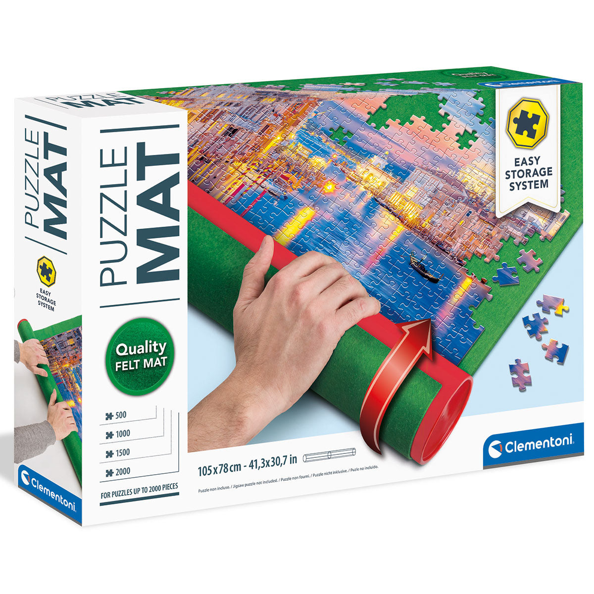TAPPETINO PUZZLE IN FELTRO – 105×78 CM – CLEMENTONI 🔶